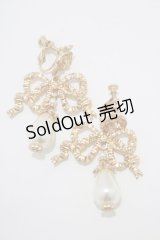 Kurumi Collaboration / アンティークリボンイヤリング  ゴールド H-25-03-20-055-GO-AC-NS-ZH