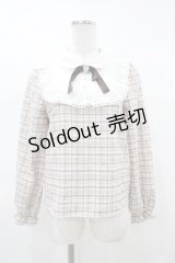 Honey Cinnamon / チェック切替トップス Free ベージュ H-25-03-20-1050-LO-BL-NS-ZH