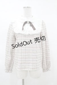 Honey Cinnamon / チェック切替トップス Free ベージュ H-25-03-20-1050-LO-BL-NS-ZH