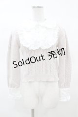 evelyn / 襟フリルケーブルニット Free ピンク H-25-03-20-1052-LO-TO-NS-ZH