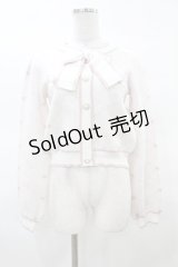 Honey Cinnamon / モノグラムライン配色ニットトップス Free オフ/ピンク H-25-03-20-1054-LO-TO-NS-ZH
