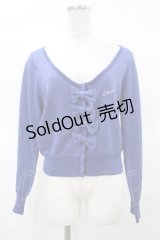 metamorphose / 4つリボンカーディガン Free ブルー H-25-03-20-1058-ME-TO-NS-ZH