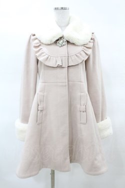 画像1: Ank Rouge / ラウンドヨークドーリーコート M ピンク H-25-03-20-1061-CA-CO-NS-ZT-C019