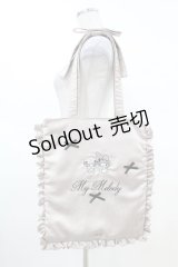 pium / サンリオキャラクターズコラボサテンフリルトートバッグ  ピンク H-25-03-20-1006-0-BG-NS-ZH