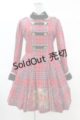 Angelic Pretty / Coat of Armsタータンワンピース Free レッド H-25-03-20-1010-AP-OP-NS-ZH