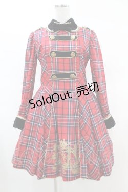 画像1: Angelic Pretty / Coat of Armsタータンワンピース Free レッド H-25-03-20-1010-AP-OP-NS-ZH
