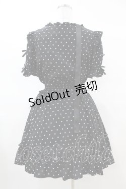 画像2: Secret Honey / ハートドットクロスリボンワンピース Free ブラック H-25-03-20-1011-CA-OP-NS-ZH