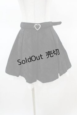 画像1: Secret Honey / ジャガードボックスプリーツスカート Free ブラック H-25-03-20-1023-CA-SK-NS-ZH