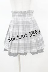 pium / チェックプリーツスカート Free グレー H-25-03-20-1028-0-SK-NS-ZH