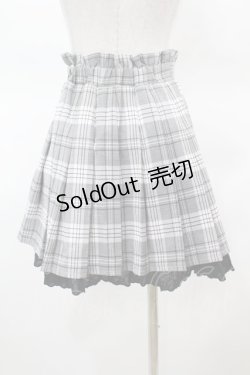 画像2: pium / チェックプリーツスカート Free グレー H-25-03-20-1028-0-SK-NS-ZH