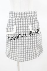 Honey Cinnamon / ツイード台形スカート Free ブラック H-25-03-20-1029-LO-SK-NS-ZH