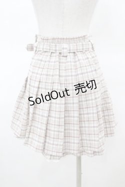 画像2: Honey Cinnamon / チェックプリーツスカート Free ベージュ H-25-03-20-1030-LO-SK-NS-ZH