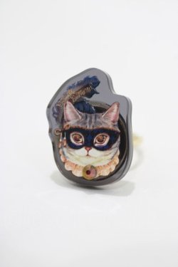 画像1: Enchantlic Enchantilly / Dolled up Ring（Masquerade Cat） Free ブルー H-25-03-20-057-LO-AC-NS-ZH