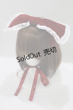 画像1: Physical Drop / 別珍ヘッドドレス  ボルドー H-25-03-20-070-LO-AC-NS-ZH