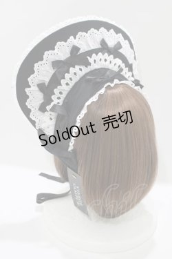 画像2: Vierge Vampur / クラウンエプロンボンネット  ブラック H-25-03-20-075-LO-AC-NS-ZH
