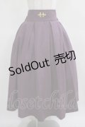 metamorphose / 【プラスサイズ】袴風タックロングスカート プラスサイズ パープル H-25-03-20-007-ME-SK-NS-ZH