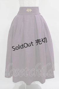 metamorphose / 【プラスサイズ】袴風タックロングスカート プラスサイズ パープル H-25-03-20-007-ME-SK-NS-ZH