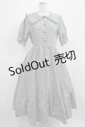 m petit by misako / AM*ギンガムCHKワンピース M グレー H-25-03-20-008-LO-OP-NS-ZH