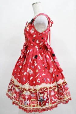 画像2: Angelic Pretty / Star Night Theaterジャンパースカート Free アカ H-25-03-20-002-AP-OP-NS-ZH