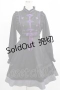 Amavel / Butterfly Embroideryチャイナワンピース Free ブラック/パープル H-25-03-20-013-CA-OP-NS-ZH