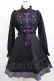 画像1: Amavel / Butterfly Embroideryチャイナワンピース Free ブラック/パープル H-25-03-20-013-CA-OP-NS-ZH (1)