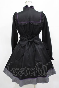 画像3: Amavel / Butterfly Embroideryチャイナワンピース Free ブラック/パープル H-25-03-20-013-CA-OP-NS-ZH