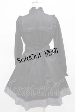 画像3: Amavel / Butterfly Embroideryチャイナワンピース Free ブラック/パープル H-25-03-20-013-CA-OP-NS-ZH