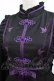 画像4: Amavel / Butterfly Embroideryチャイナワンピース Free ブラック/パープル H-25-03-20-013-CA-OP-NS-ZH (4)