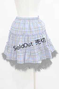 画像3: Jamie エーエヌケー / 裾マラボーティアードスカート M ブルー H-25-03-20-019-LO-SK-NS-ZH