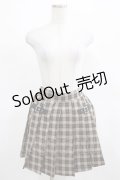 Ank Rouge / ベルトプリーツスカート M ブラウン H-25-03-20-020-CA-SK-NS-ZH