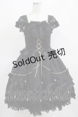 Angelic Pretty / Rose Primaジャンパースカート Free ブラック H-25-03-20-003-AP-OP-NS-ZH