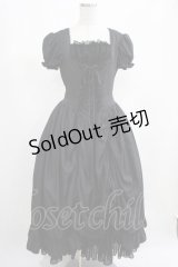ATELIER PIERROT / フリルバッスルロングワンピース  黒 H-25-03-21-001-EL-OP-KB-ZH