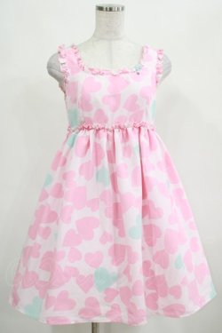 画像1: MILK / ロックンハートベビードール  ピンク×サックス H-25-03-21-026-ML-OP-KB-ZH