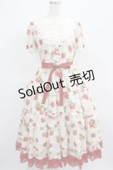 Emily Temple cute / Dear Strawberry Anniversaryドレス  アイボリー H-25-03-21-006-ET-OP-KB-ZH