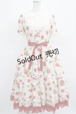 画像1: Emily Temple cute / Dear Strawberry Anniversaryドレス  アイボリー H-25-03-21-006-ET-OP-KB-ZH