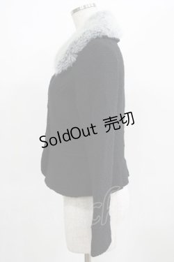 画像2: Emily Temple cute / ファーカラーショートコート  黒 H-25-03-21-047-ET-CO-KB-ZT-C016