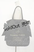 Maison de FLEUR / ダブルリボントートバッグ  ブラック H-25-03-21-1039-LO-BG-NS-ZH