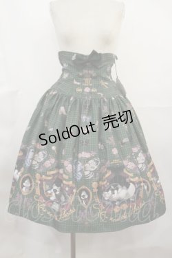 画像1: ALICE and the PIRATES / Dual face 〜phantom and truth〜柄スカート Free グリーン H-25-03-21-1005-PA-SK-NS-ZH