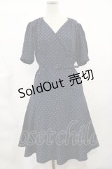 an another angelus / プリントカシュクールワンピース Free NAVY H-25-03-21-1012-CA-OP-NS-ZH