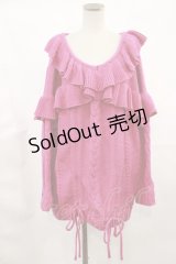 Swankiss / フリルニットワンピース Free ピンク H-25-03-21-1018-CA-OP-NS-ZH