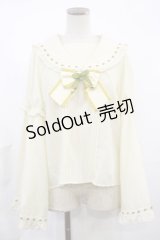 Amavel / 春爛漫の蝶々結びブラウス Free アイボリー/グリーン H-25-03-21-1021-CA-BL-NS-ZH