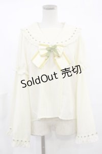 Amavel / 春爛漫の蝶々結びブラウス Free アイボリー/グリーン H-25-03-21-1021-CA-BL-NS-ZH