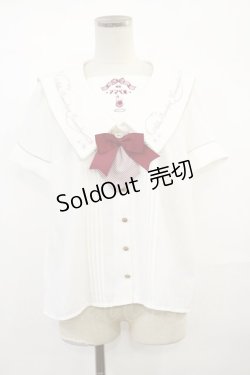 画像1: Amavel / 喫茶アマベルのクリームソーダブラウス Free オフ H-25-03-21-1023-CA-BL-NS-ZH
