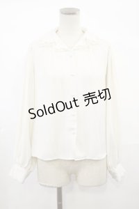 an another angelus / ローズカットワーク刺繍開衿ブラウス Free IVORY H-25-03-21-1028-CA-BL-NS-ZH