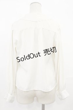 画像2: an another angelus / ローズカットワーク刺繍開衿ブラウス Free IVORY H-25-03-21-1028-CA-BL-NS-ZH