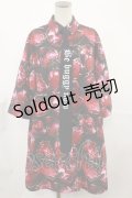 Jamie エーエヌケー / イチゴ柄BIGシャツ M ブラック H-25-03-21-1029-LO-BL-NS-ZH