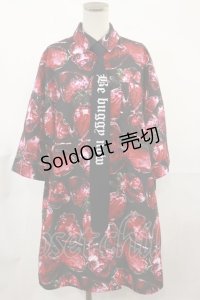 Jamie エーエヌケー / イチゴ柄BIGシャツ M ブラック H-25-03-21-1029-LO-BL-NS-ZH