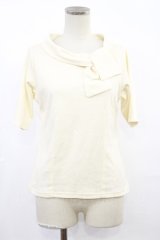 an another angelus / タイ付きカットトップス Free IVORY H-25-03-21-1032-CA-TO-NS-ZH