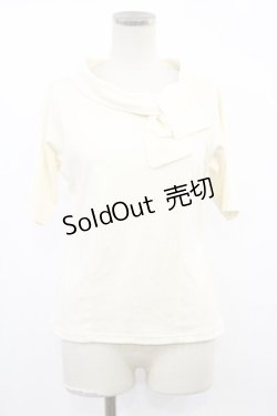 画像1: an another angelus / タイ付きカットトップス Free IVORY H-25-03-21-1032-CA-TO-NS-ZH