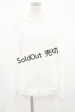 画像1: NO.S PROJECT / うさ耳ワッフルフードパーカー Free オフ H-25-03-21-1036-LO-TO-NS-ZH
